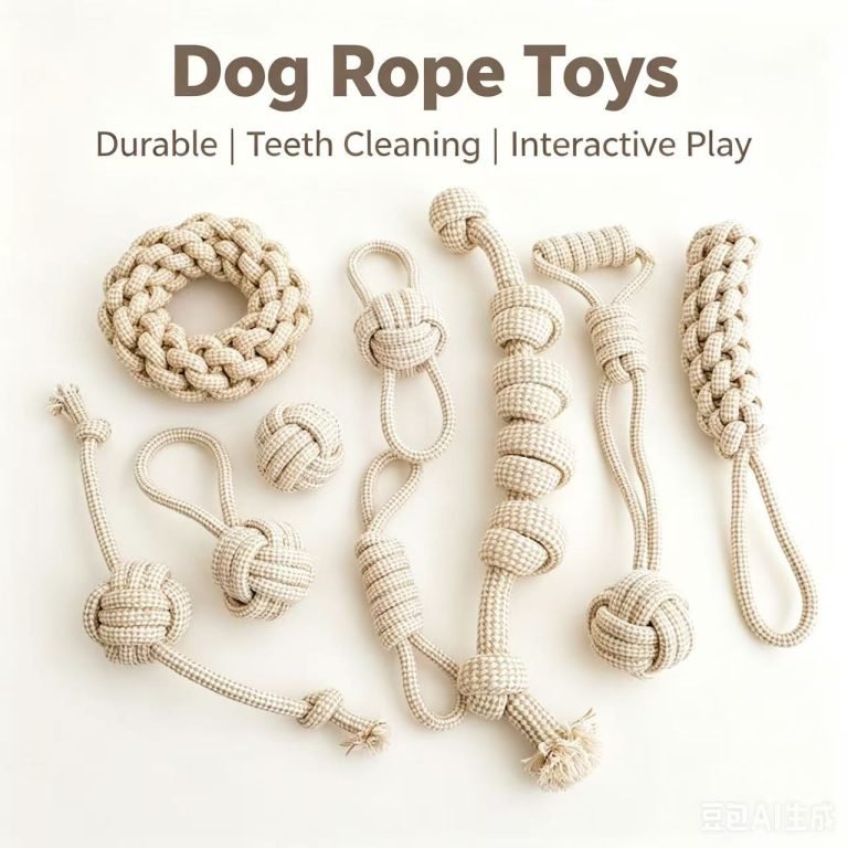 Handmade Cotton Knotted Dog Toys for Boredom Relief