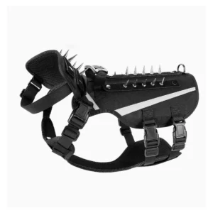 spiked dog harness