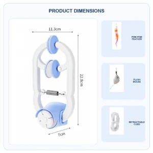automatic retractable cat toy
