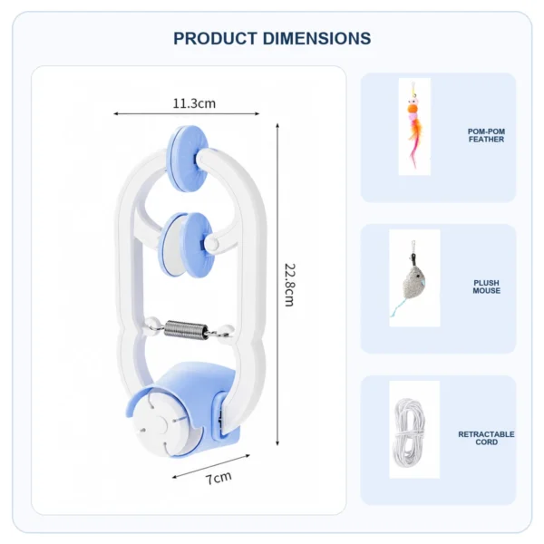 automatic retractable cat toy